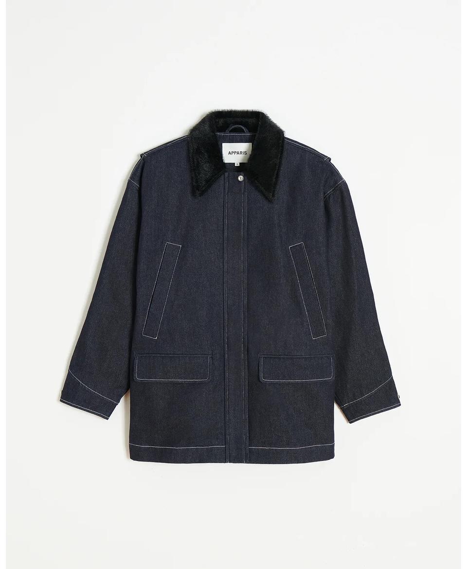 Indio Raw Denim Cropped Jacket