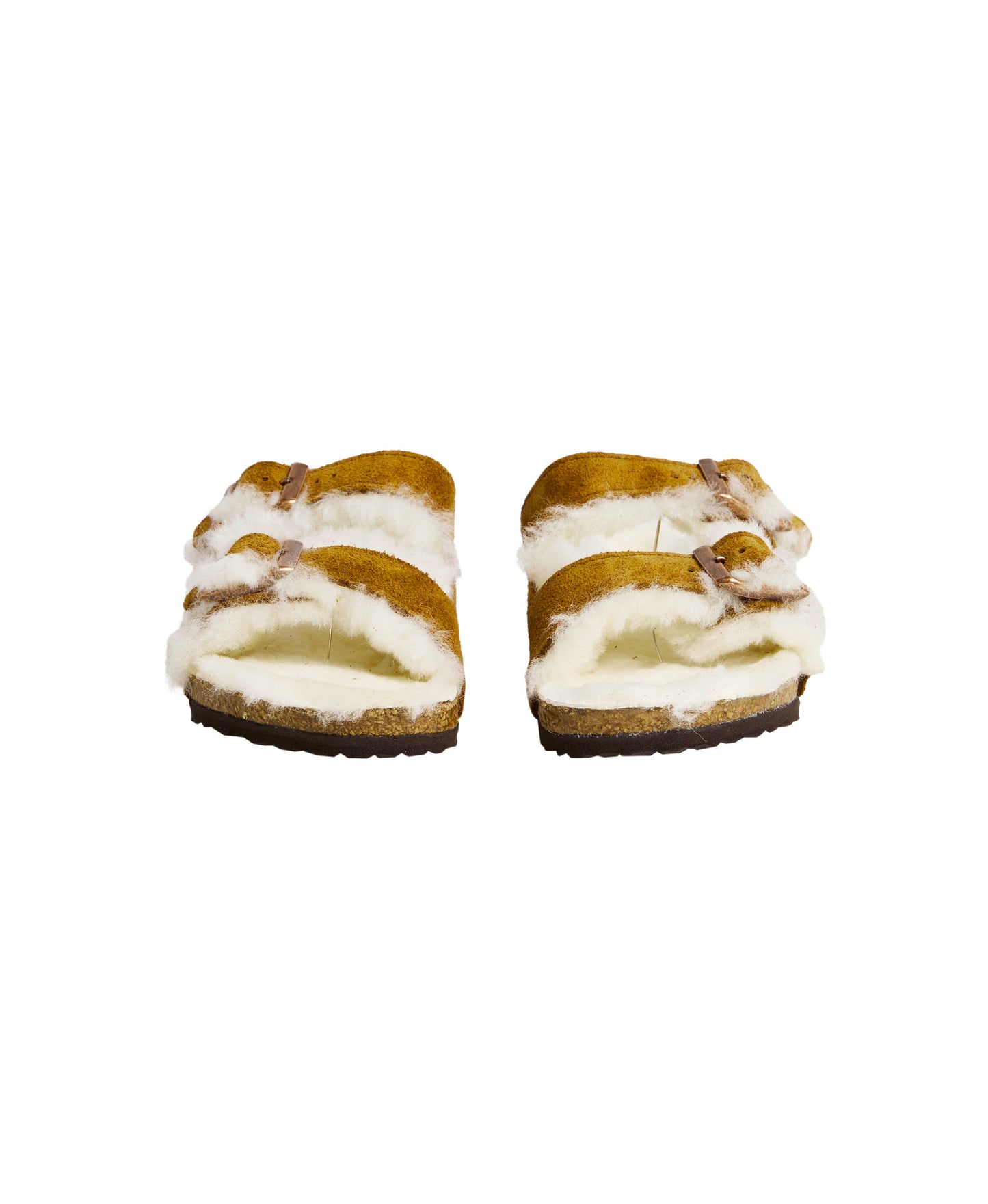 Arizona Sandal 2 Strap Shearling Mink