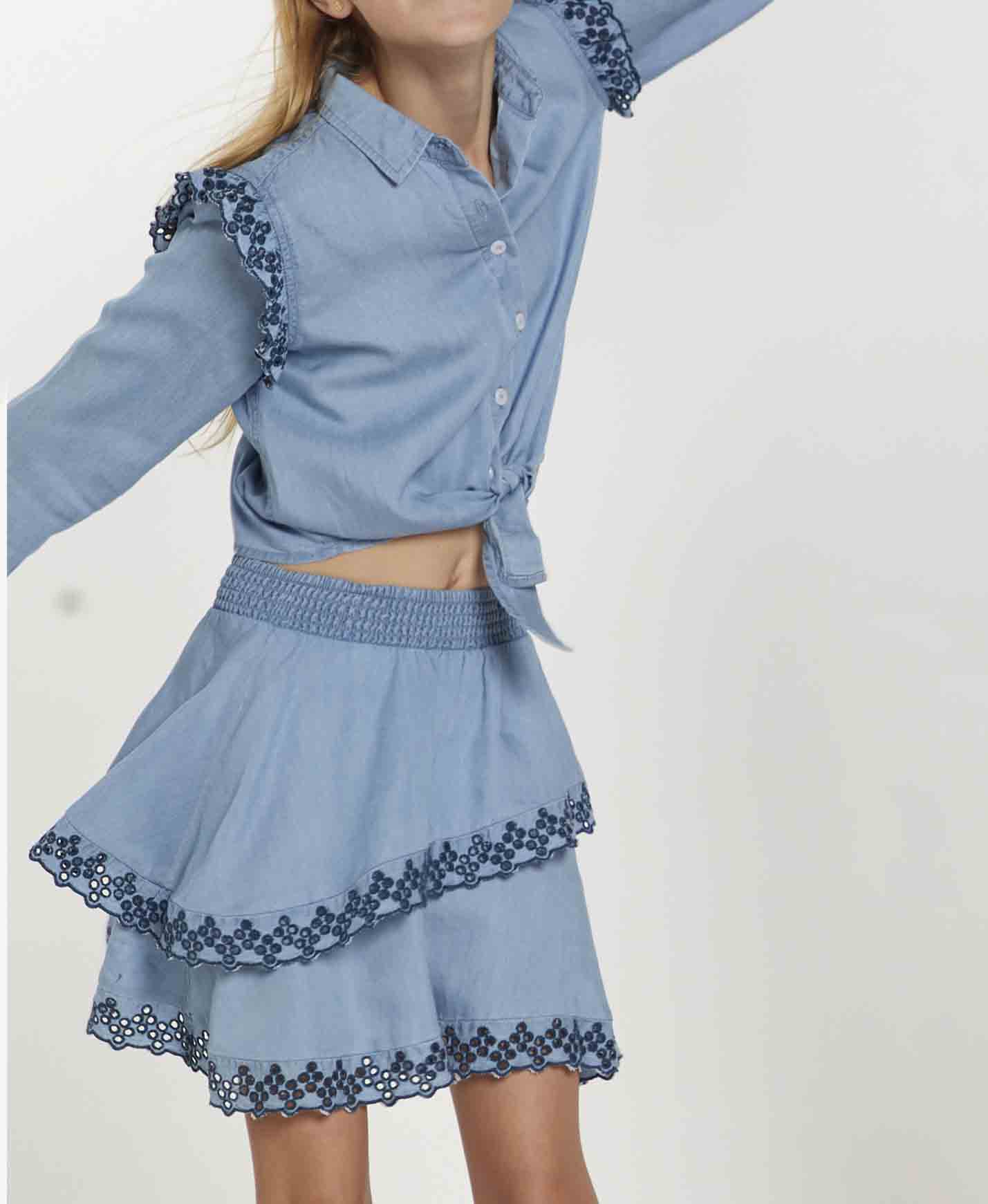 Remi Double Ruffle Skirt