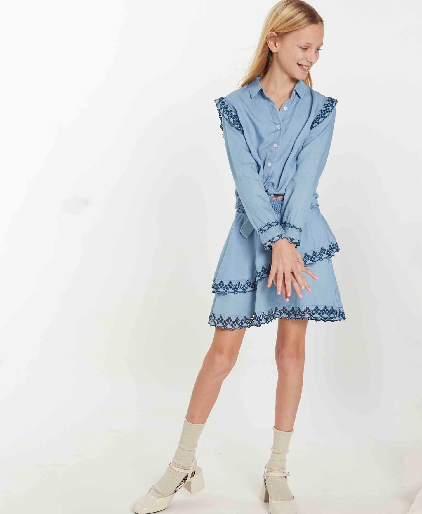 Calista Button Blouse