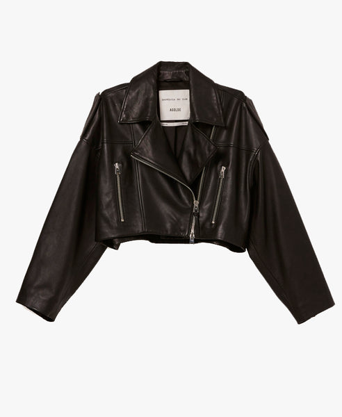 Shoreditch Remi Cropped Leather Biker