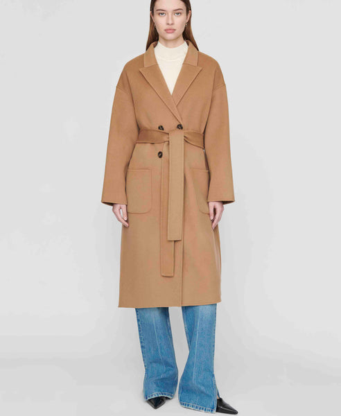 Belted camel coat zara Clearance