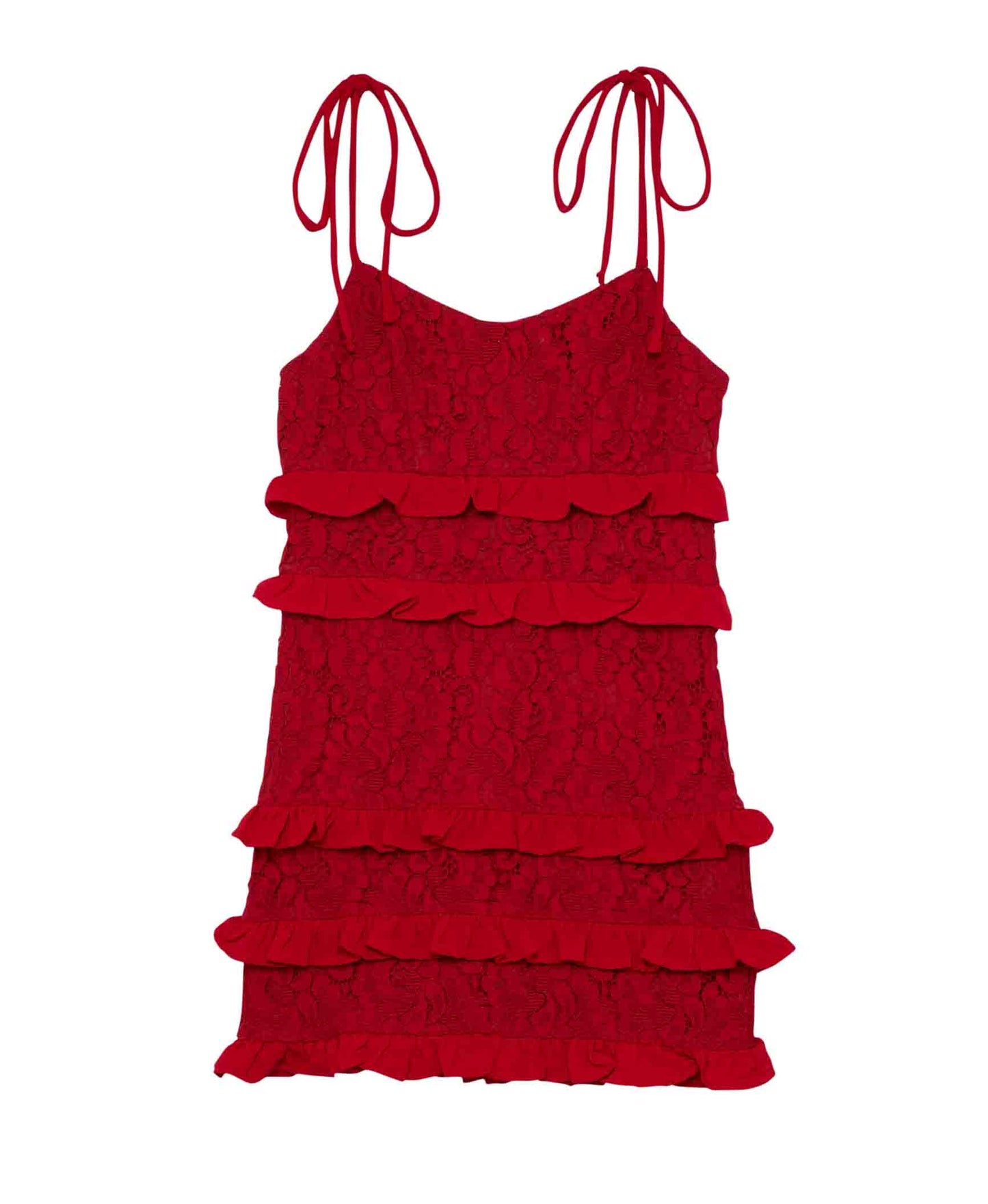 Faith Ruffle Lace Dress