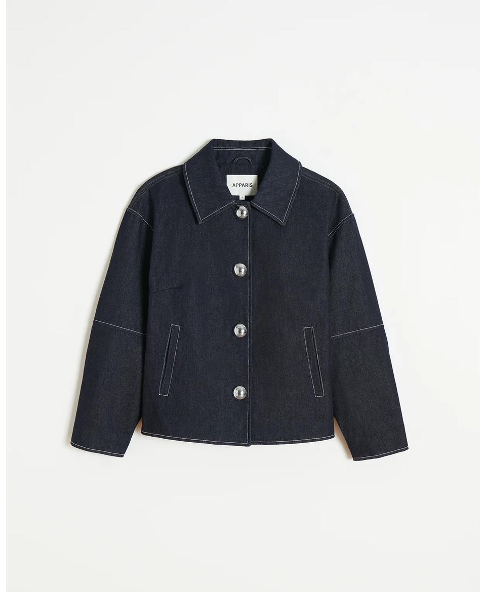 Indio Raw Denim Cropped Jacket