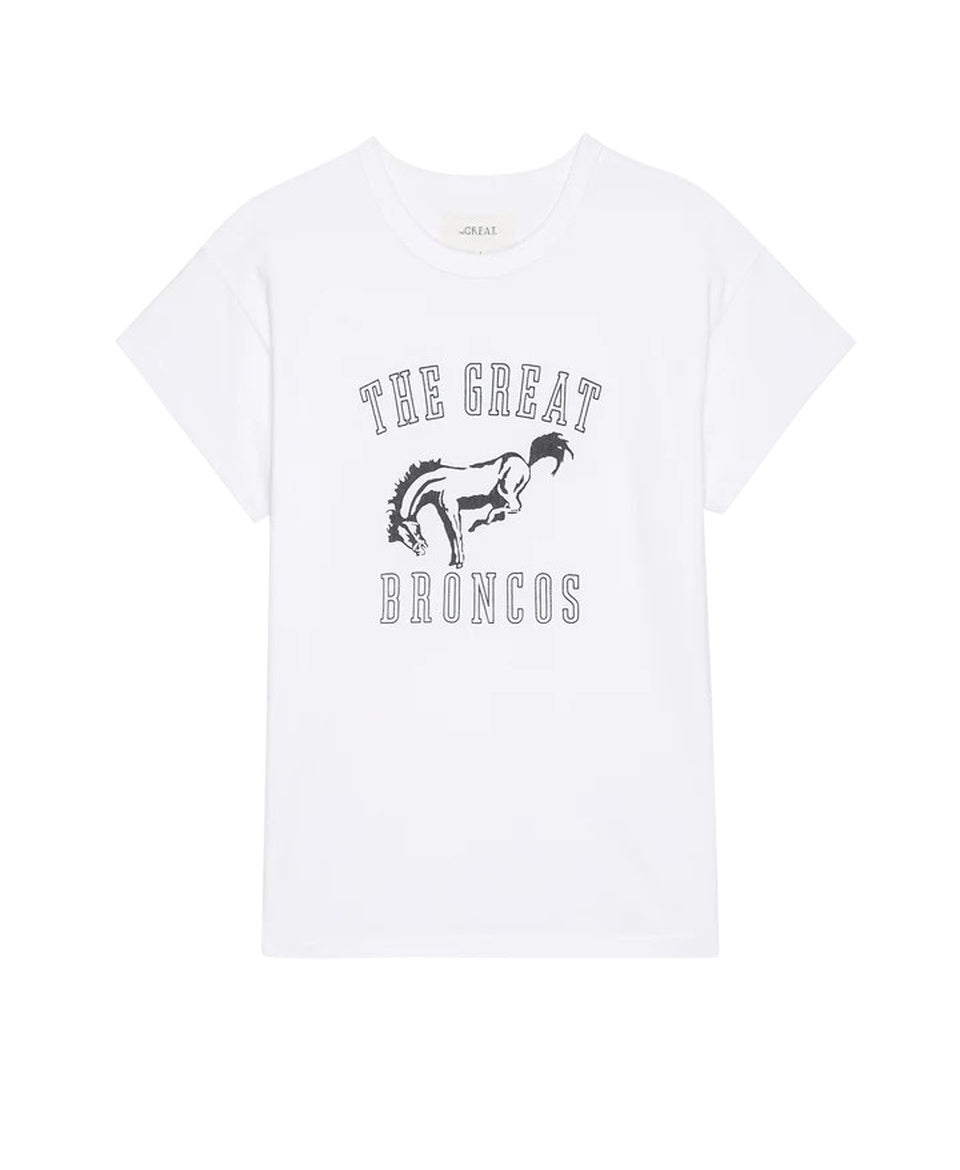 The Boxy S/s Crew Bucking Bronco Graphic