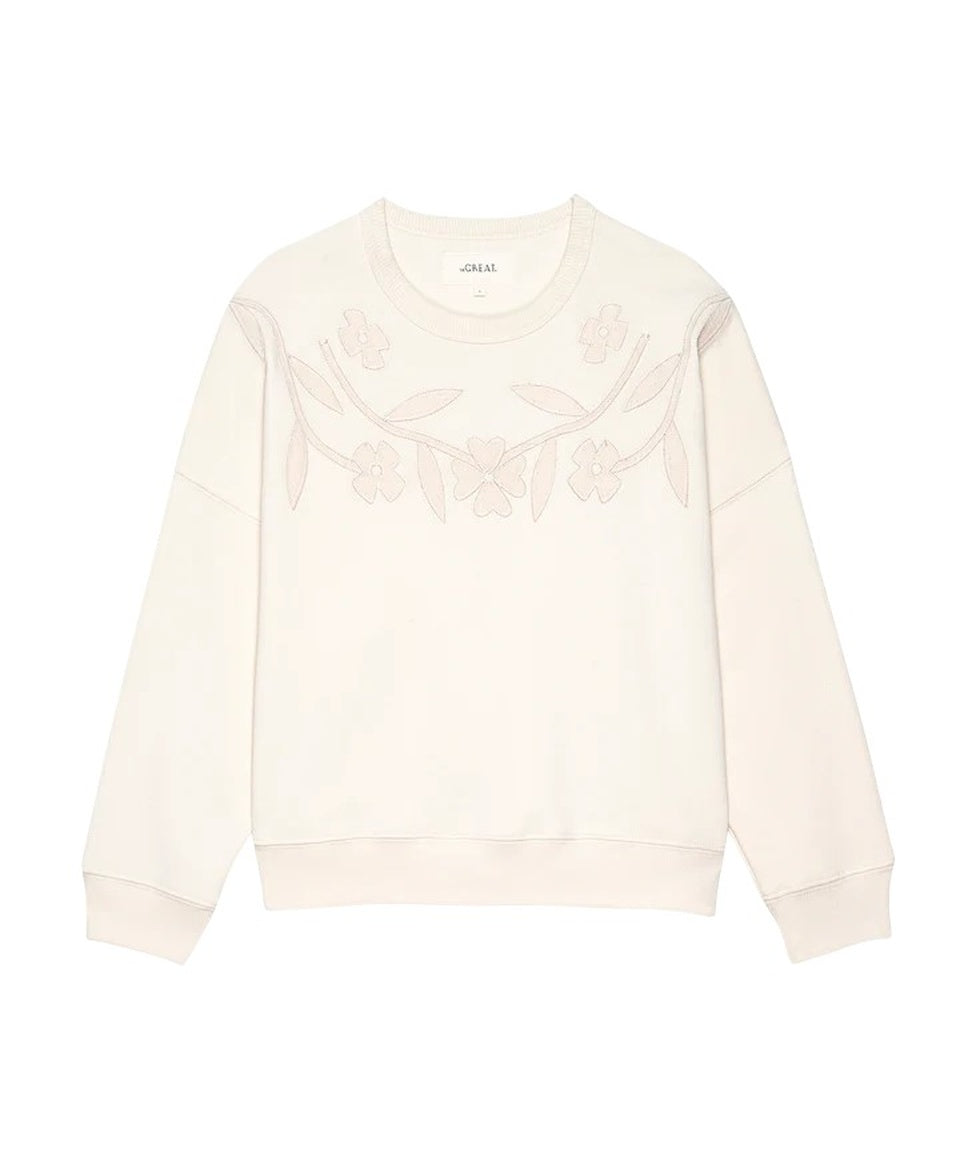 The Floral Applique Teammate Sweatshirt