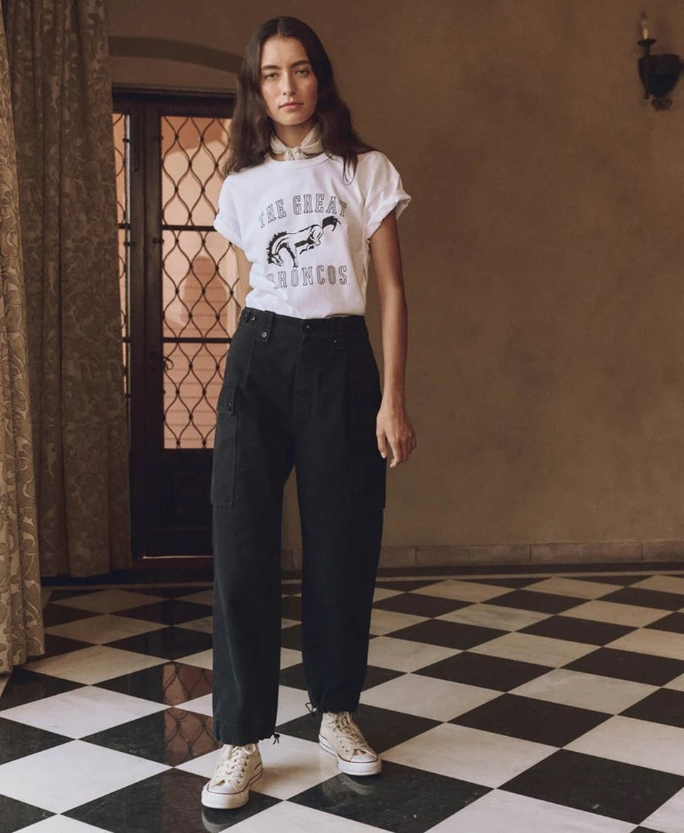 The Boxy S/s Crew Bucking Bronco Graphic