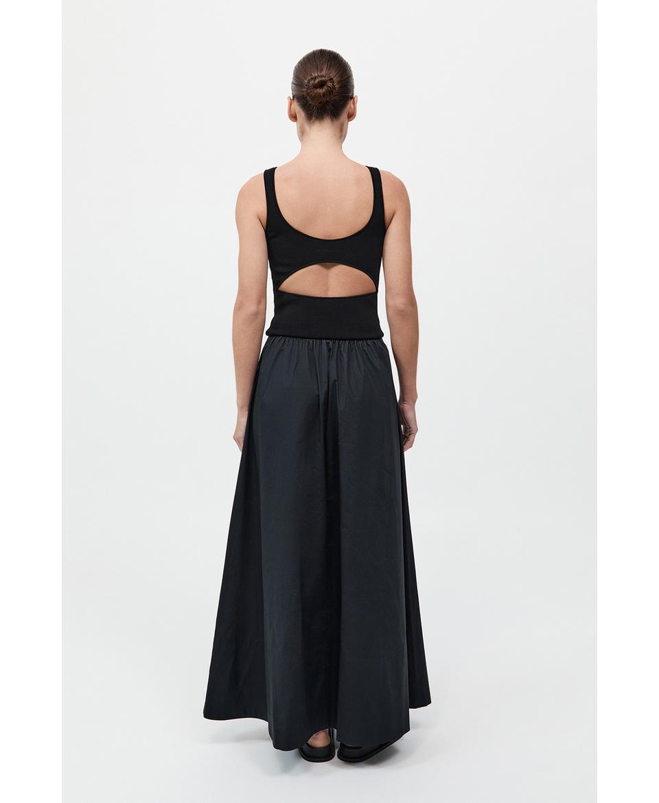 Bateau Cut Out Dress