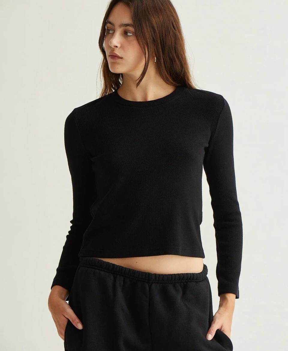 Libby Ribbed Long Sleeve Tee