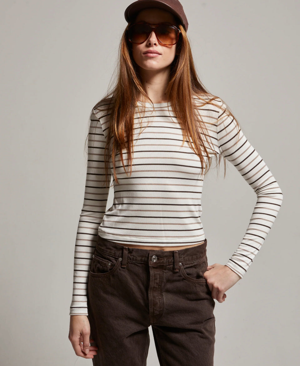 Libby Stripe Long Sleeve Tee
