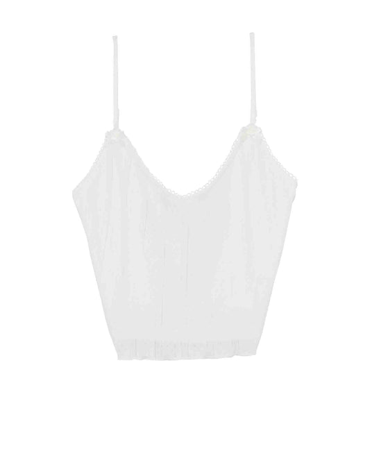 Bow Accent Cami Tank Top