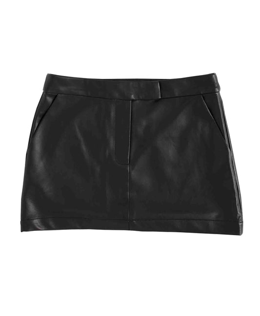 Mini Faux Leather Skirt