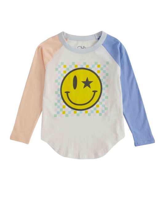 L/S Tee Checkered Smiley