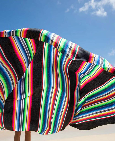Sarapes Striped Beach Blanket