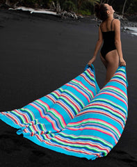 Sarapes Striped Beach Blanket