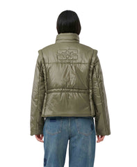 Shiny Quilt Vest Jacket