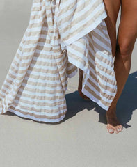 Las Bayadas Striped Beach Blanket