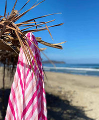 Las Bayadas Striped Beach Blanket