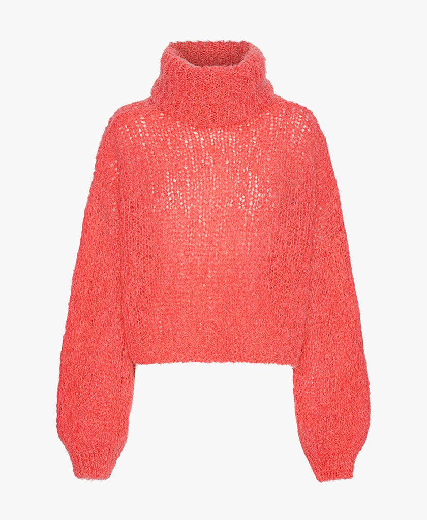 Roll Neck Cropped Sweater