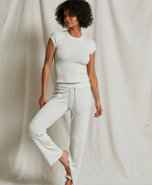 Sweater Rib Straight Leg Pant