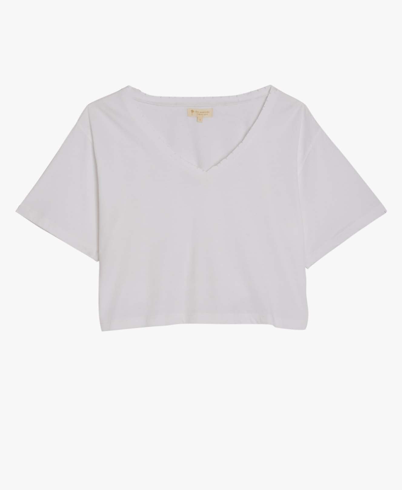 Daniella Vneck Cropped Tee