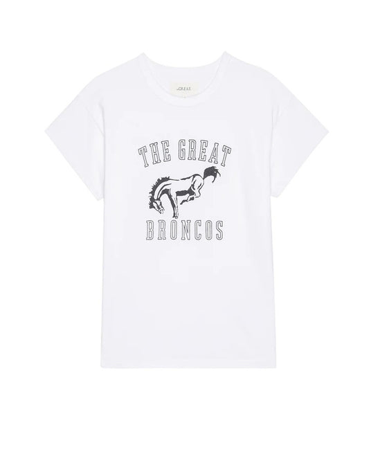 The Boxy S/s Crew Bucking Bronco Graphic