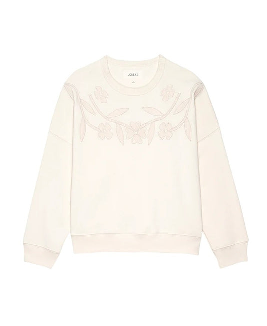 The Floral Applique Teammate Sweatshirt