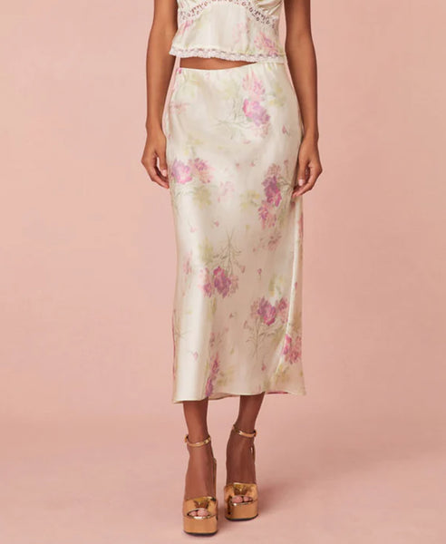 Castle Floral Print Skirt