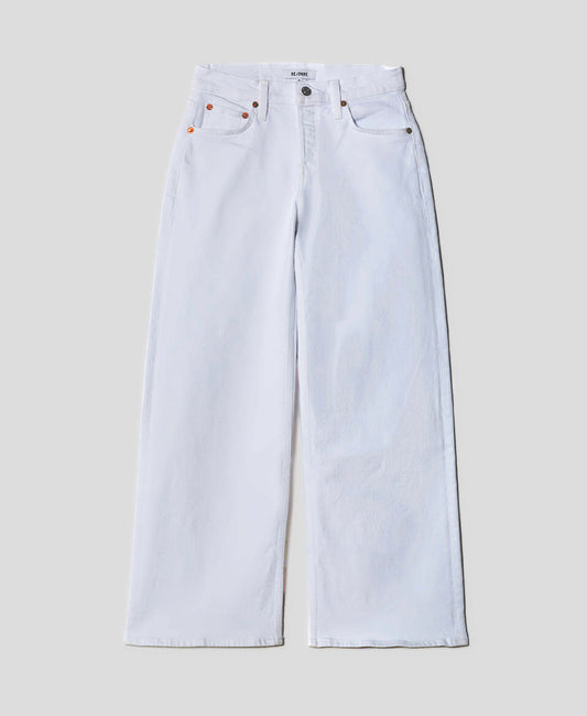 Mid Rise Wide Leg Jean