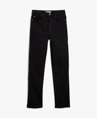 70s Straight Black Jean